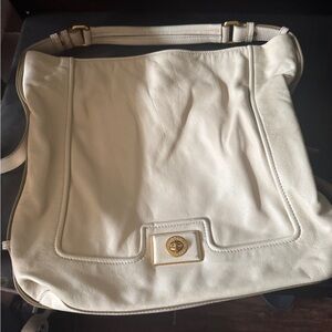 Marc Jacobs Cream Leather Hobo Bag